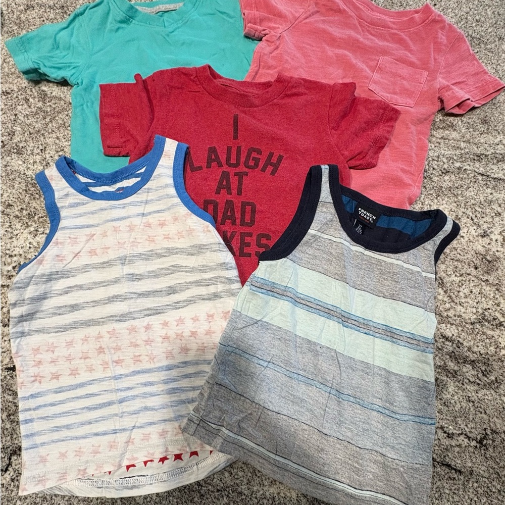 2T- Boys' Assorted Tank Tops and T-Shirts Set